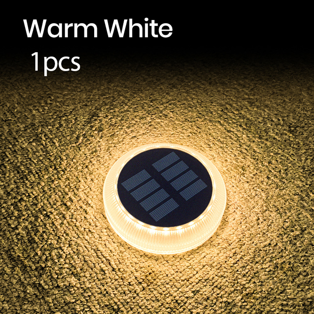 Waterproof Solar LED Deck Lights Outdoor IP68 Step Lighting for Stairs, Fence, Garden, Patio, Pathway, Wall Yard