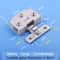 PunchFree Cabinet Glass Hinge For Panels High Quality Zinc Alloy Swing Hinge For Cake Wine And Disp 9