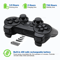 Bluetooth Wireless Gamepad Shell, EVA Hard Controller Case for PS3, PS5, Switch Pro, Xbox Series & One