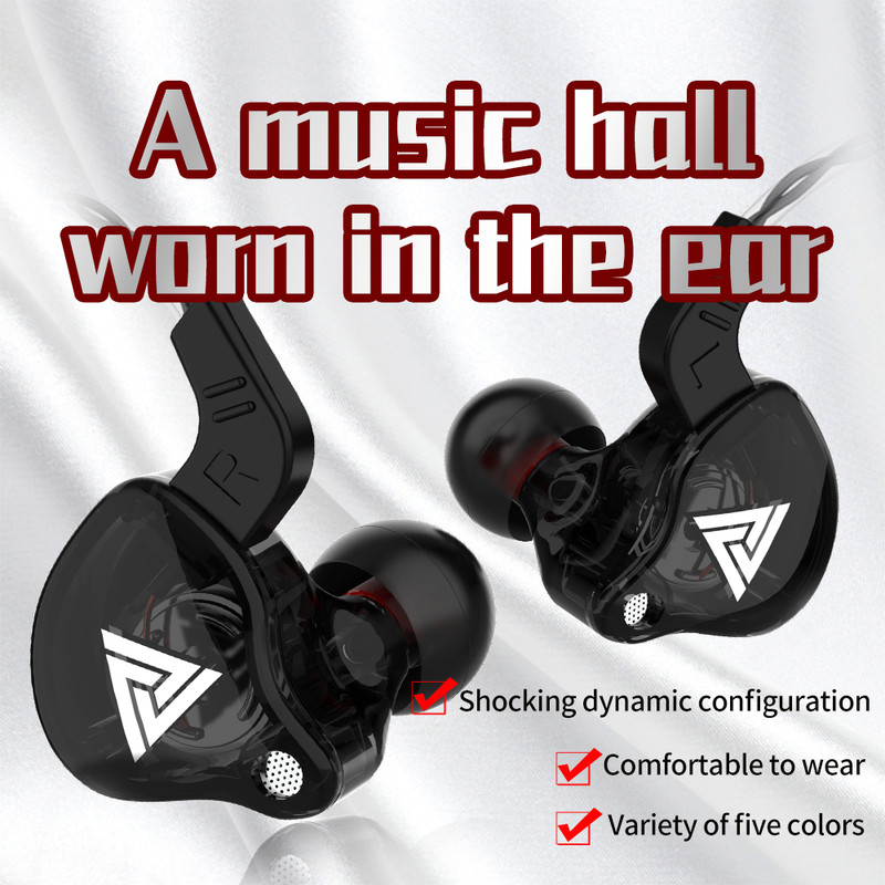 Wired Earphones with Mic, HiFi Sound Quality In-Ear Headphones, Gaming Headset for Mobile, PC, Bass Earbud