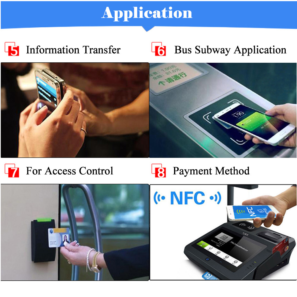 NFC Tags Stickers Badges Labels for Huawei Share & iOS13 Automation, High Capacity Smart NFC Label Pack