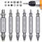 Damaged Screw Extractor Set, HSS Drill Bit Stripped Broken Remover Kit Quickly Easily Remove Small, Stuck, or Rusted