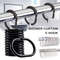 12PCS Plastic C Type Shower Curtain Hook Hangers, Durable Bath Drape Loop Clips for Easy Glide Replacement