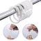 12PCS Plastic C Type Shower Curtain Hook Hangers, Durable Bath Drape Loop Clips for Easy Glide Replacement