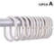 12PCS Plastic C Type Shower Curtain Hook Hangers, Durable Bath Drape Loop Clips for Easy Glide Replacement