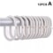 12PCS Plastic C Type Shower Curtain Hook Hangers, Durable Bath Drape Loop Clips for Easy Glide Replacement