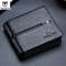 Leather Wallet Men RFID Secure Multi Function Business Purse Designer Card Holder Slim Genuine Leat 0