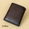 Retro Mens Wallet RFID Anti Theft Brush Short Style Three Fold Design Large Capacity With Photo Slo 6