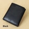 Retro Mens Wallet RFID Anti Theft Brush Short Style Three Fold Design Large Capacity With Photo Slo 8