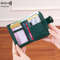 Women RFID Blocking Wallet, Zipper Buckle Multi-Card Holder, Retro Short Coin Purse, Compact Functional Design