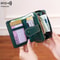 Women RFID Blocking Wallet, Zipper Buckle Multi-Card Holder, Retro Short Coin Purse, Compact Functional Design