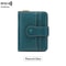 Women RFID Blocking Wallet, Zipper Buckle Multi-Card Holder, Retro Short Coin Purse, Compact Functional Design