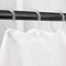 Transparent Shower Curtain Rings, C-Type Hooks Reusable Bathroom Curtain Hangers Rust-Proof Plastic Clips