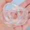 Transparent Shower Curtain Rings, C-Type Hooks Reusable Bathroom Curtain Hangers Rust-Proof Plastic Clips