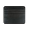 PU Leather Business Card Holder Wallet, Gray Credit Card Case for Men Women, 9 Slot ID Organizer Coin Purse