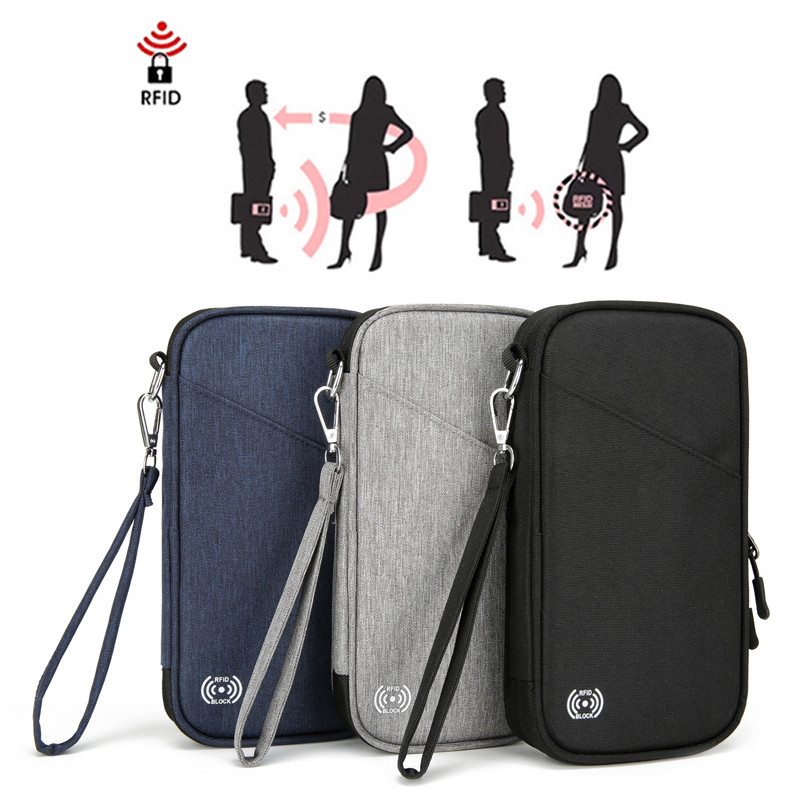 Multifunction Passport Card Holder, New Woman Travel Wallet, Large Capacity Men Wallets Ticket Key Organizer Purse