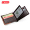 High Quality GUBINTU Genuine Leather Men Wallets, Real Leather Wallet with Coin Pocket Zipper, Male Purse Eagle Design