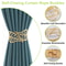 Creative Leaf Shape Metal Curtain Tiebacks, Adjustable Curtain Clip & Decorative Drapes Hook for Elegant Home Styling