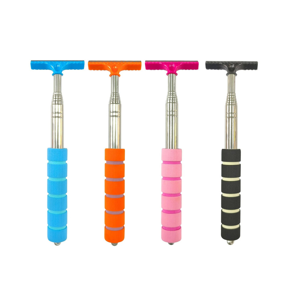 Stainless Steel Retractable Rearview Mirror Wiper Layered Brush Head For Easy Car Mirror Cleaning 4