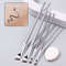 Ultra-thin Fine Eyeliner Eyebrow Brushes, Beginner Eye Detail Makeup Kit, Mini Concealer Finger Powder Puff