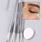 Ultra-thin Fine Eyeliner Eyebrow Brushes, Beginner Eye Detail Makeup Kit, Mini Concealer Finger Powder Puff