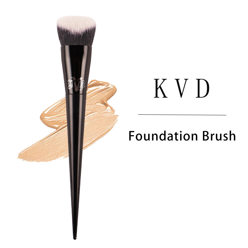 Makeup Brush, Soft Fiber Foundation Brush, Elegant Black Handle, Premium Brand Makeup Brushes Woman