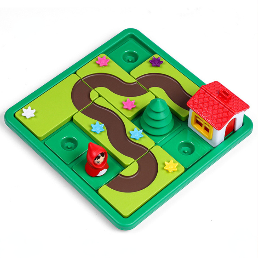 Educational Logic Game for Kids, Little Red Riding Hood Hide & Seek Board Game, Brain Teaser Puzzle for Skill Building