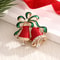 Rhinestone Christmas Bells, New Christmas Jewelry, Brooch Pin For Women Clothing, Fashion Sweet Alloy Enamel