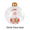 Christmas Ball Outdoor Inflatable, Transparent Giant, Inflatable Decorated Snowman Balls