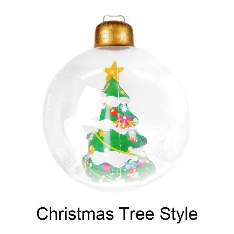 Christmas Ball Outdoor Inflatable, Transparent Giant, Inflatable Decorated Snowman Balls