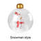 Christmas Ball Outdoor Inflatable, Transparent Giant, Inflatable Decorated Snowman Balls