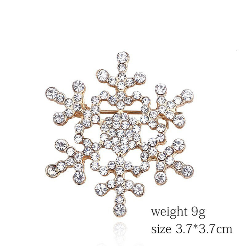 Rhinestone Snowflake Brooches, Winter Flower Pins, Suit Collar Jewelry, Sweater Accessories, Christmas Gifts for Women