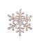 Rhinestone Snowflake Brooches, Winter Flower Pins, Suit Collar Jewelry, Sweater Accessories, Christmas Gifts for Women