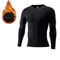 Men Underwear Set Fleece Thermal Long Compression Tights Winter Sports Fitness Undershirts Tracksui 9