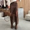 Women High Waist Lace Skirts Fashion Slim Hollow Out Autumn Patchwork Boho Maxi Skirt Casual Office 5