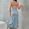 Strapless Wrap Long Dress Daisy Leopard Print Maxi Dress Chest High Slit Wrap Around Skirt 6
