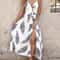 Elegant Womens Ombre Leaf Eyelet Strap Maxi Dress Sleeveless Summer Hawaiian Vacation Outfit 4