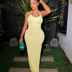 bandage maxi dress women solid ruched spaghetti strap, casual sleeveless backless bodycon party dress