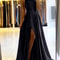 Women Burgundy Satin Beach Maxi Dress For Christmas Adjustable Straps Sexy Side Slit Prom Evening D 4