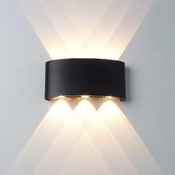 modern led wall sconces, up down wall mount lights white, indoor outdoor lamp for bedroom living room hallway decor