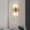 Crystal Wall Sconce GoldBlack Stainless Steel Home Decor Lighting For Bedroom Living Room Kitchen 0