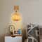 Natural Bamboo Lantern Wall Lamp HandWoven Rattan Wicker Chandeliers Wall Light Fixtures Bamboo Roo 2