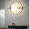 Black Round Wall Lamp Modern LED Wall Light Creative Bedroom Wall Lamp Bedside LED Sconce Living Ro 1