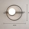 Black Round Wall Lamp Modern LED Wall Light Creative Bedroom Wall Lamp Bedside LED Sconce Living Ro 3