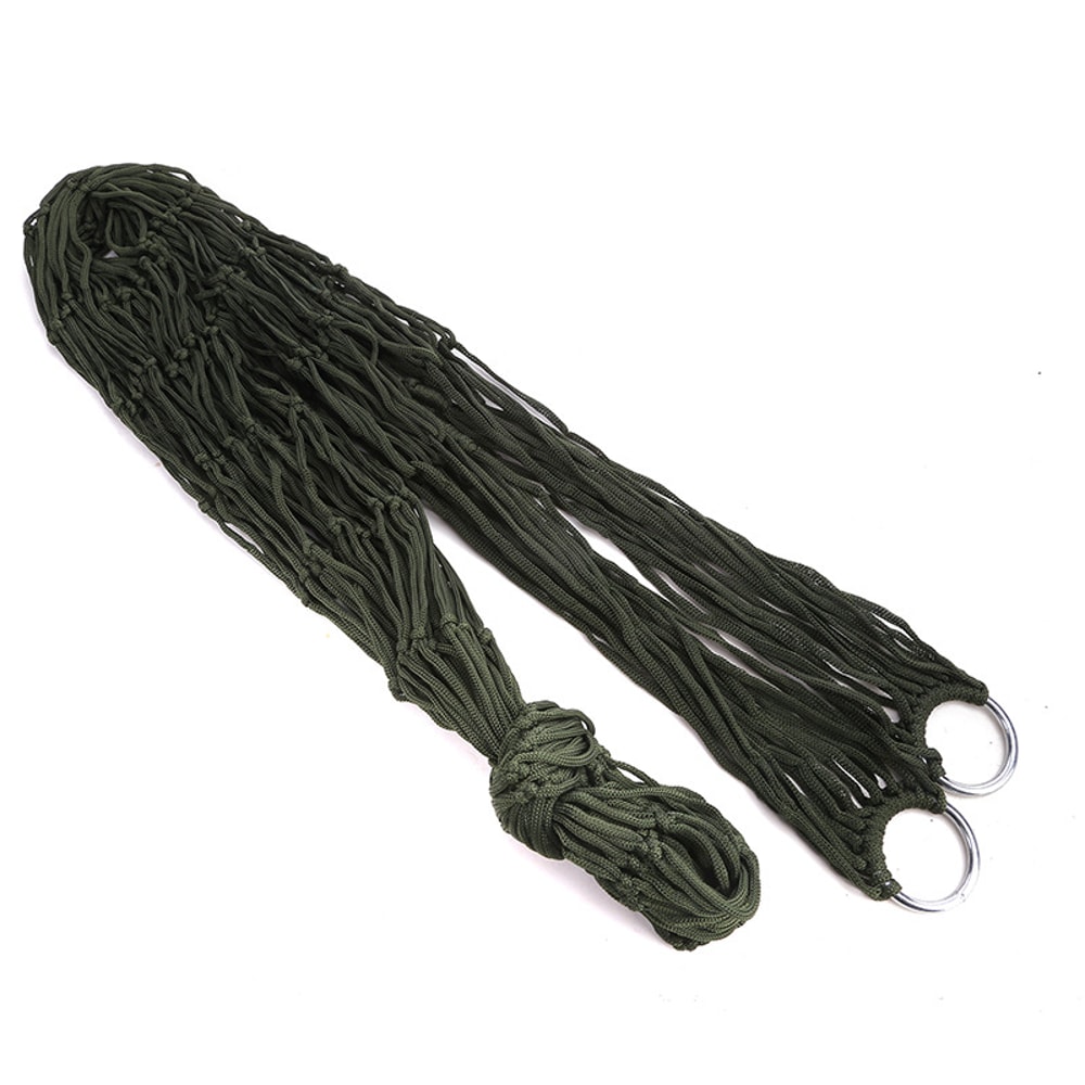 Breathable Camping Hammock With Mesh Net For Travel Beach And Backyard 5