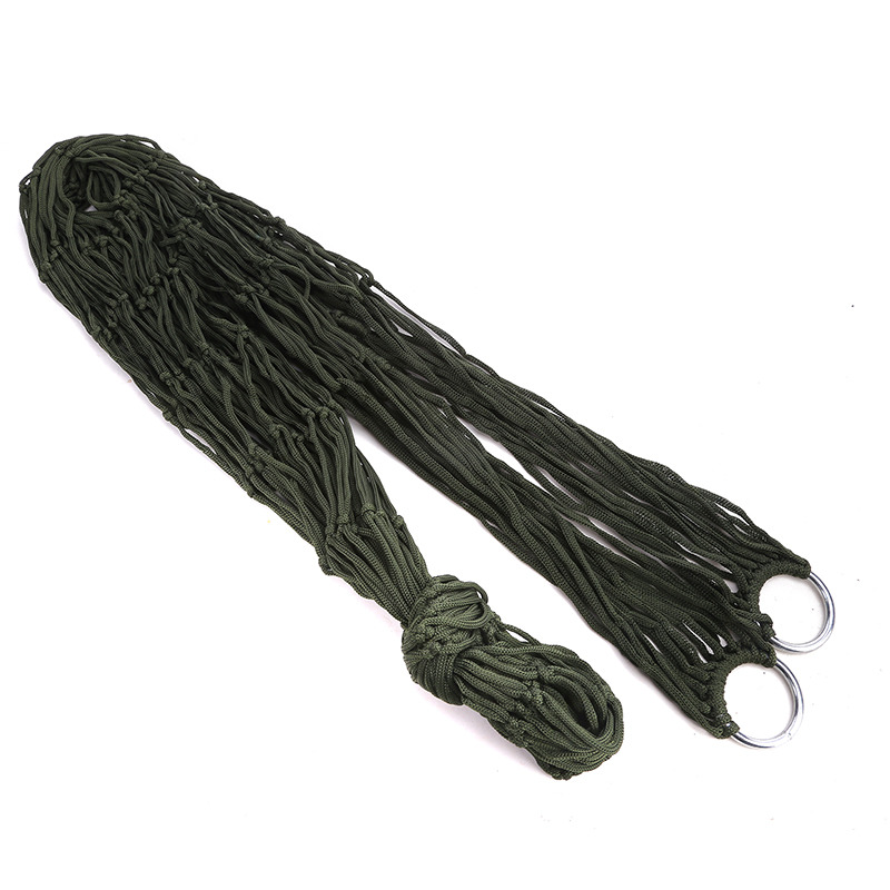 Breathable Camping Hammock With Mesh Net For Travel Beach And Backyard 5