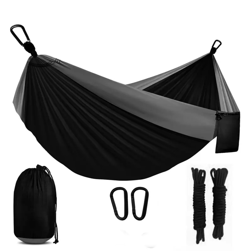 Portable Camping Hammock with Tree Straps and Carry Bag for Travel Beach Hiking