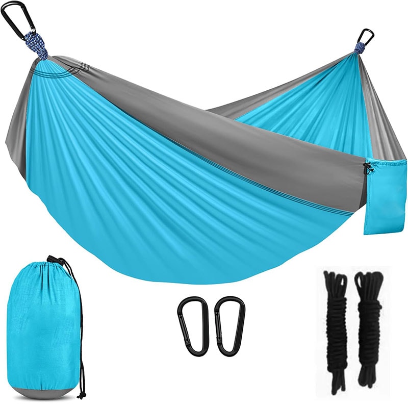 Portable Camping Hammock with Tree Straps and Carry Bag for Travel Beach Hiking