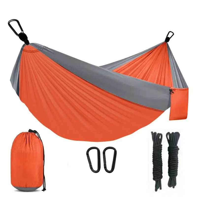 Portable Camping Hammock with Tree Straps and Carry Bag for Travel Beach Hiking