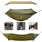 Double Camping Hammock with Mosquito Net and Sun Shelter Portable Travel Hammock for Beach Backyard Camping